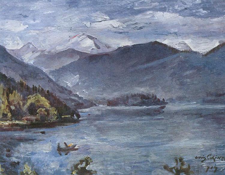 Lovis Corinth Walchensee, blaue Landschaft Spain oil painting art